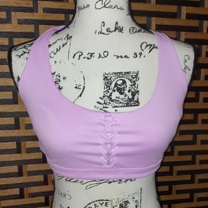 VS Purple Strappy Back Flow On Point Sports Bra Sz: M- NWT